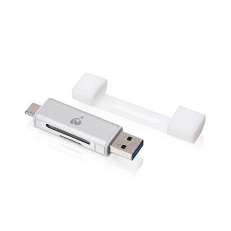 IOGEAR USB C Duo card Reader Writer, GFR3C12 GFR3C12